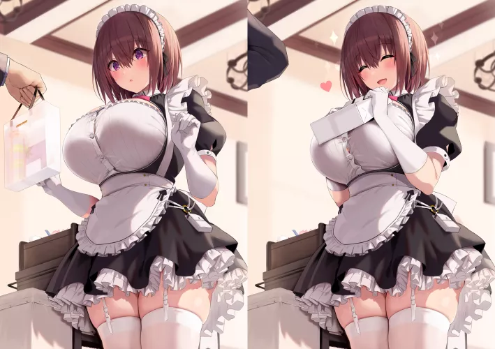 Giving the maid a gift (Blue_Gk) [Original] by VietCock