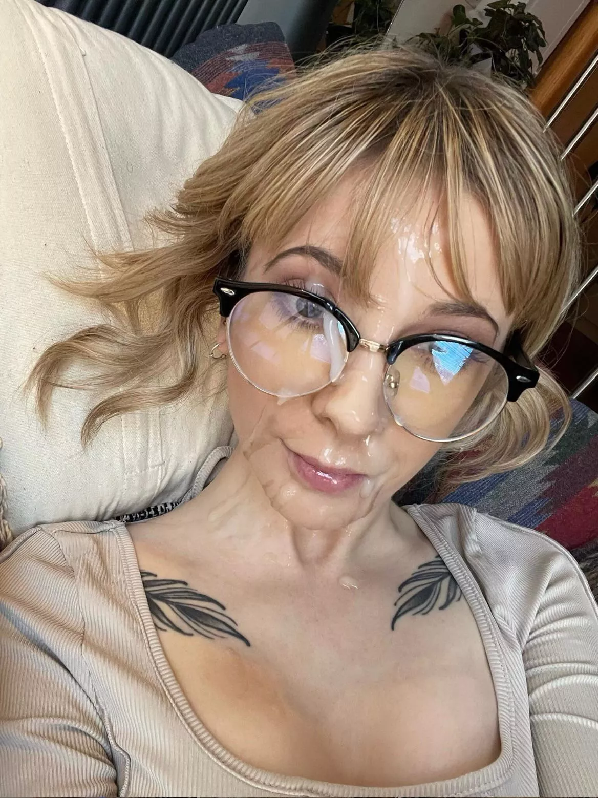 Glasses facial 🤓 posted by jadevowofficial