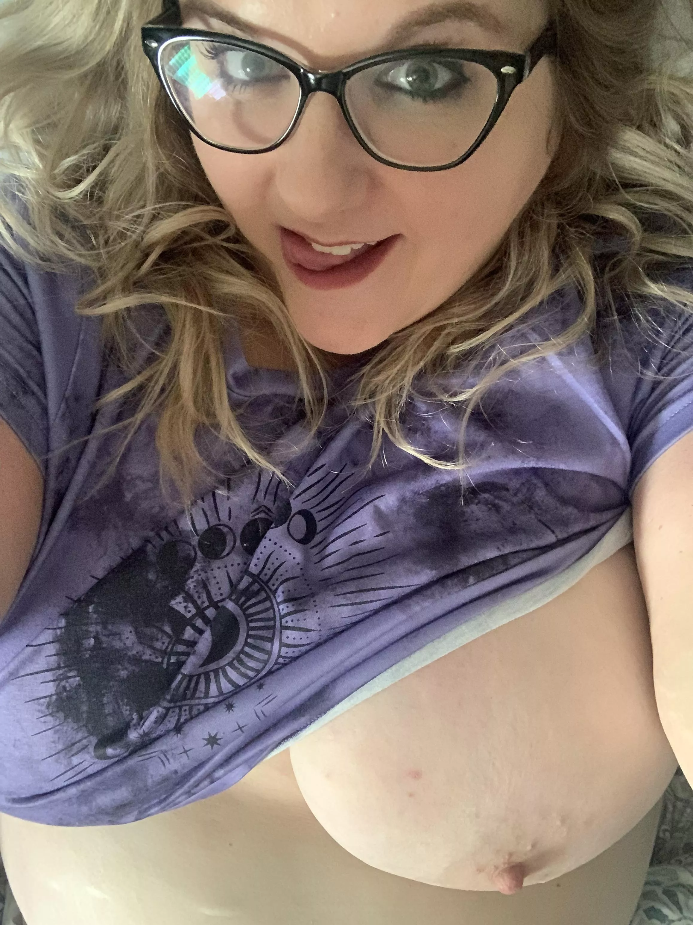 Glasses on, clothes off posted by covertcouple