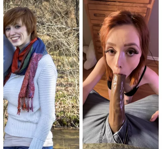 Going from not knowing how to suck a cock to being obsessed with it by questionablemaam