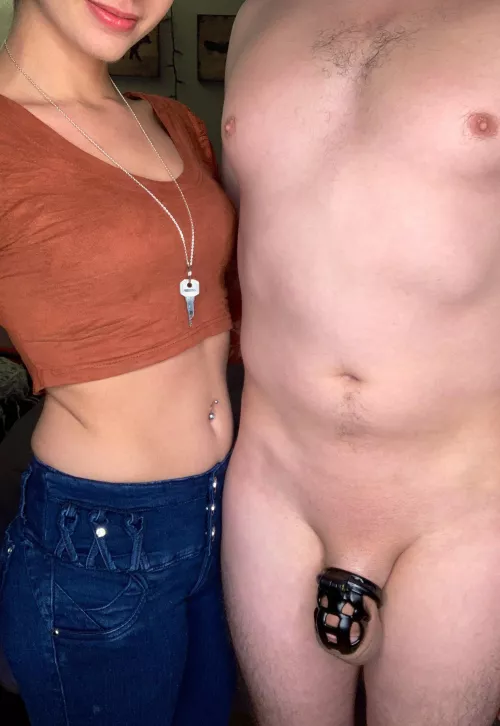 Going out tonight, should I make him go like this? 😈🖤😈 by goddessviktoriarose