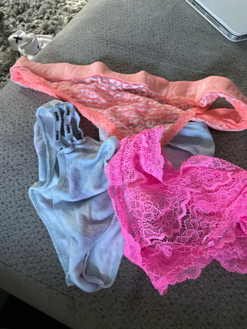 Going to cum in my gf panties. Which should I use? Chat with me on telegram. Skiingv by Icy_Satisfaction_113