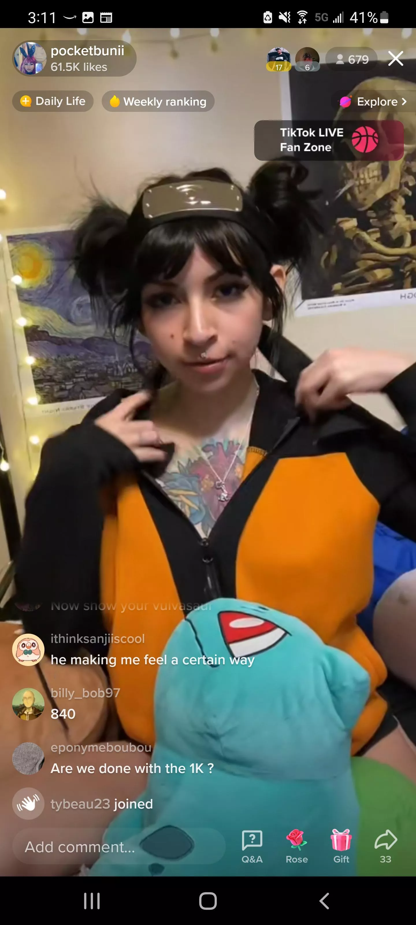 Going to unzip soon @pocketbunii posted by CJnGod