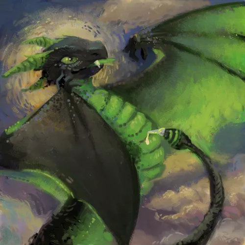 Golden Sky - My fursona, art by u/vollmondsekunde by dqUu3QlS