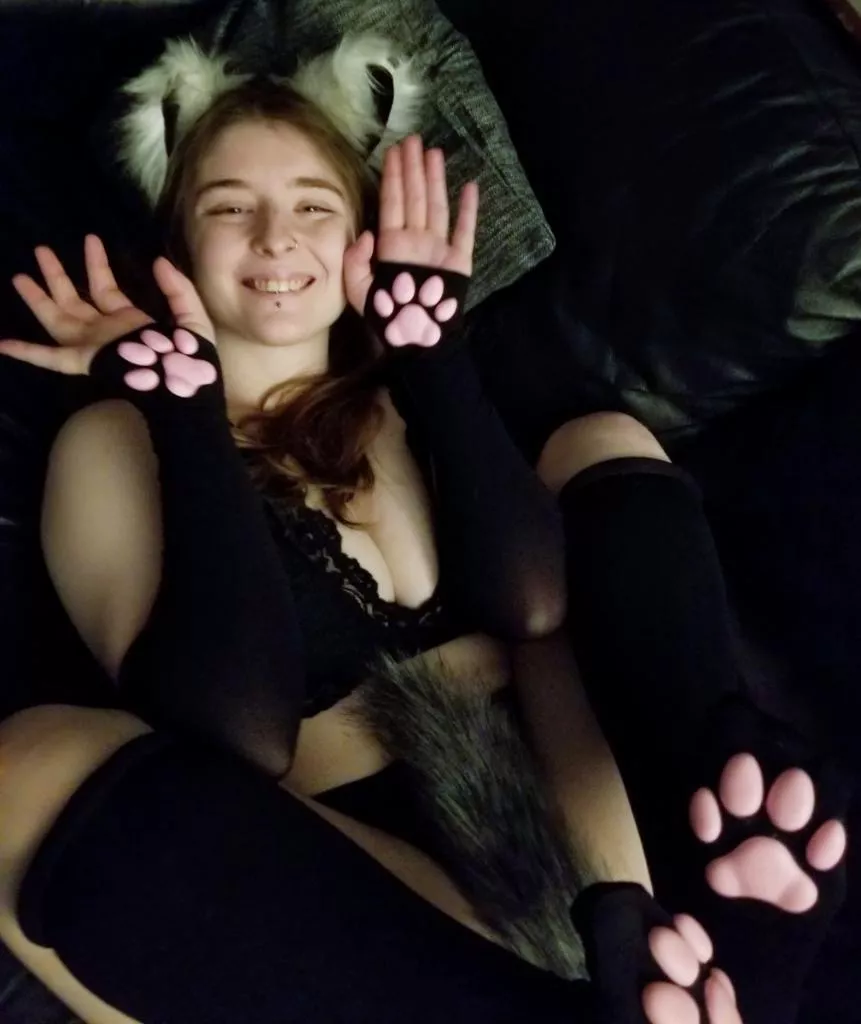 Gonna need some real kitty ears soon… but i love these paws!! posted by Evie_August