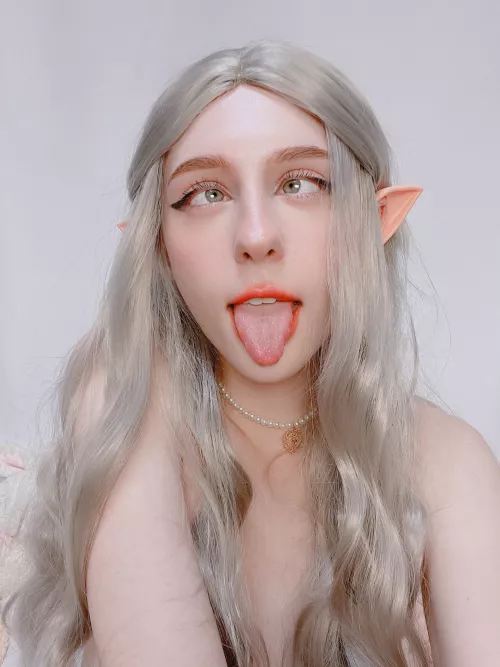 Good elf ahegao [OC] by Tulpina