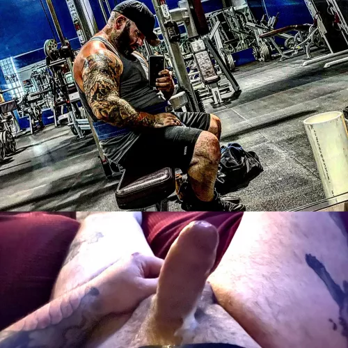 Good morning from my cum covered cock by Uncut_giant