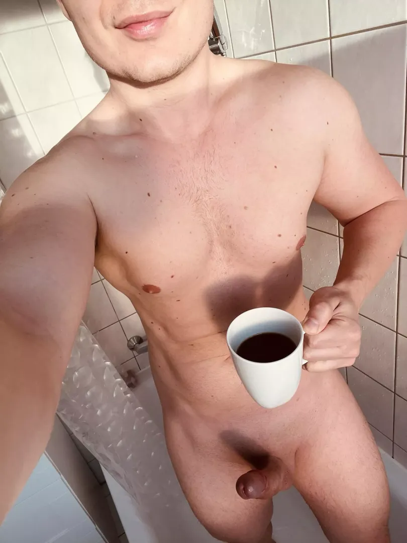 Good morning ☀️ Let’s enjoy some fresh coffee while warm water is running down our naked bodies ;) posted by naughtybynature9112
