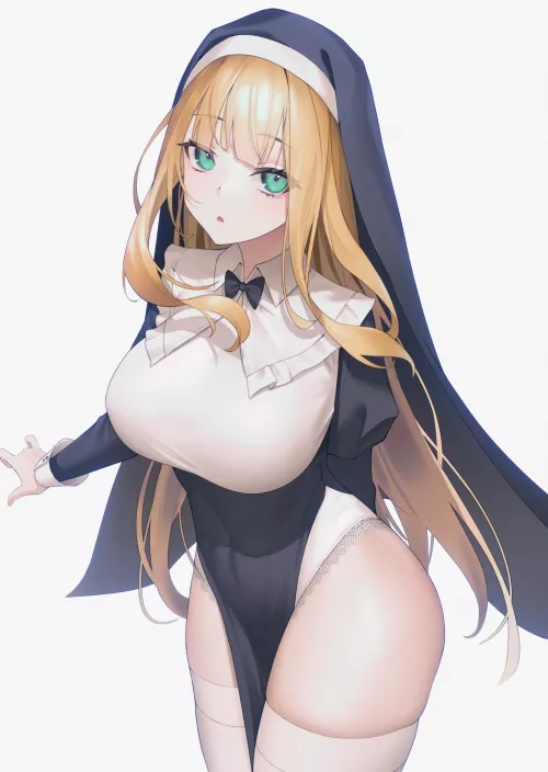 Gorgeous Nun [Original] by Black_Motionz