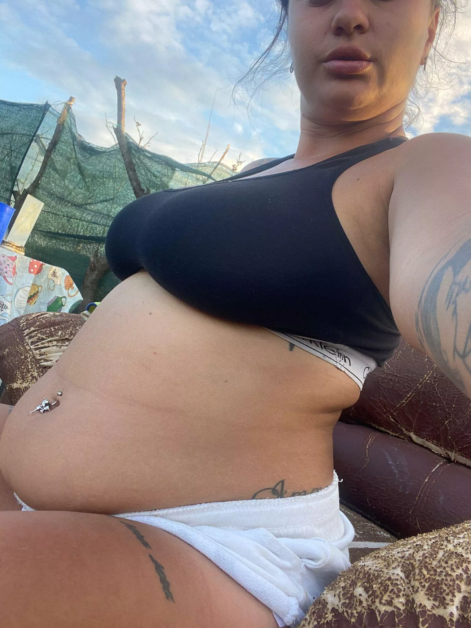 Gosh my belly goes out so far.. posted by CurvyKassandra