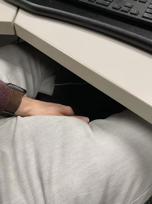 Got a little hard at work today by HorseCockStripper