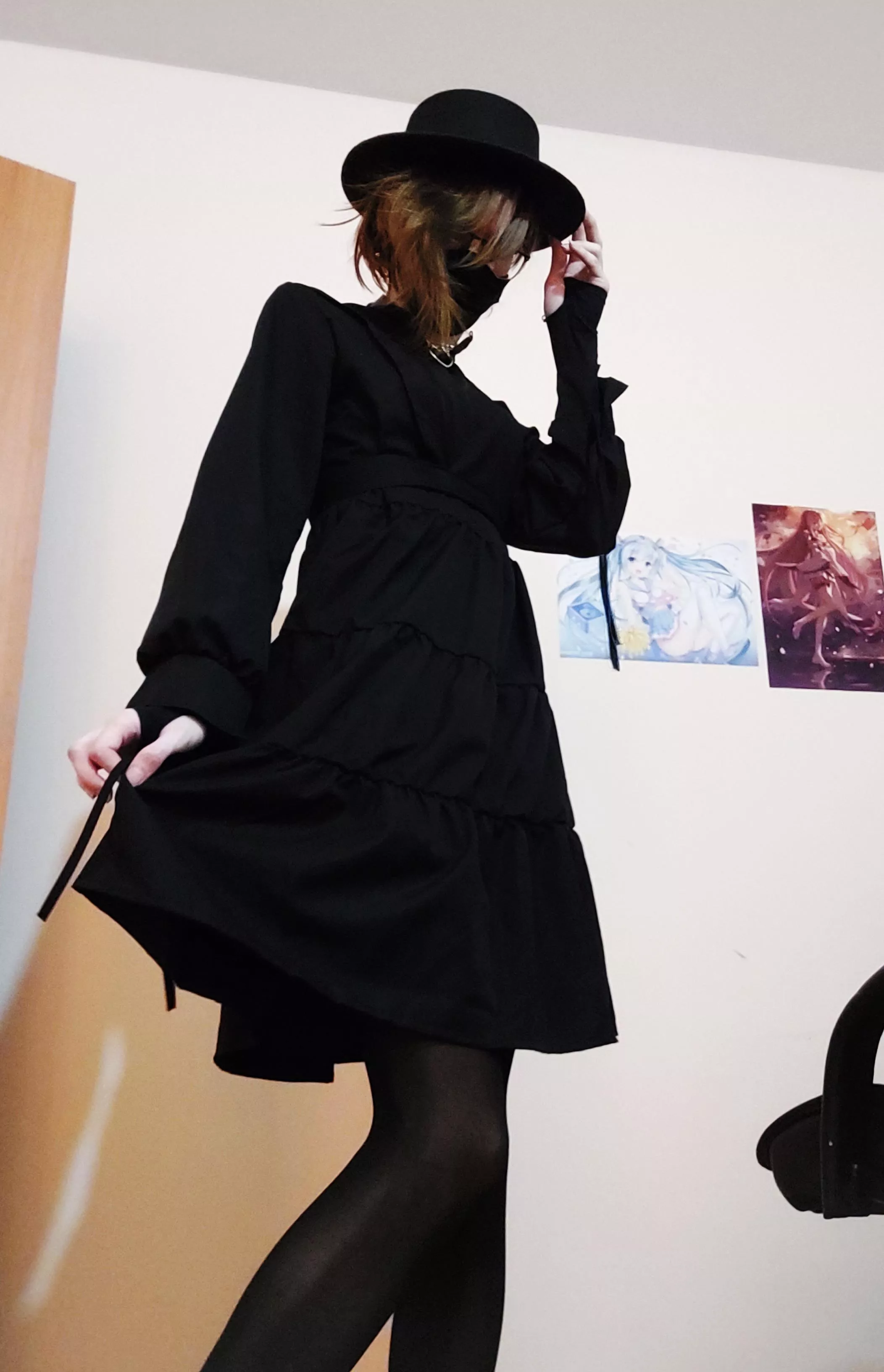 got a new dress. im going to become a witch 🌟 🌩 . but first I must find a bigger hat ¯\_(ツ)_/¯ posted by Nar1A_zera