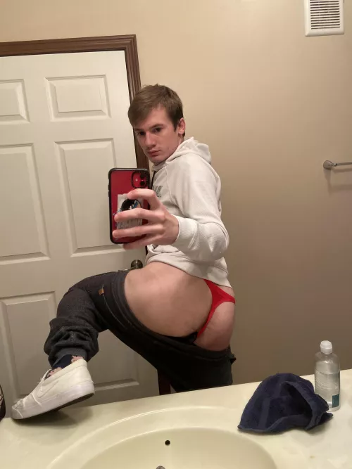 Got my plug in and my thong on and ready for class 20m by hairypotterarse