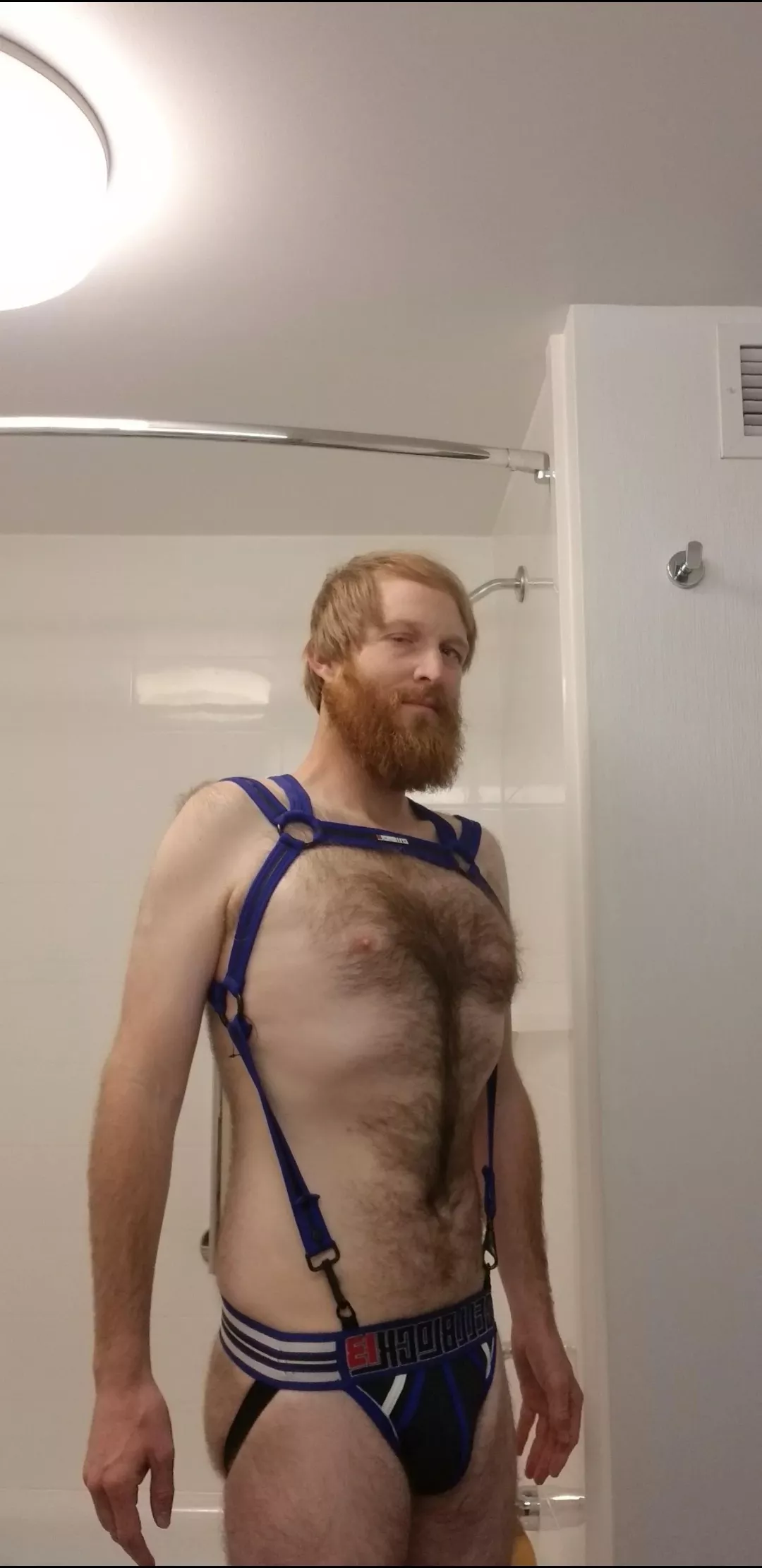 got out my cellblock harness and jock! posted by ShirtlessGinger