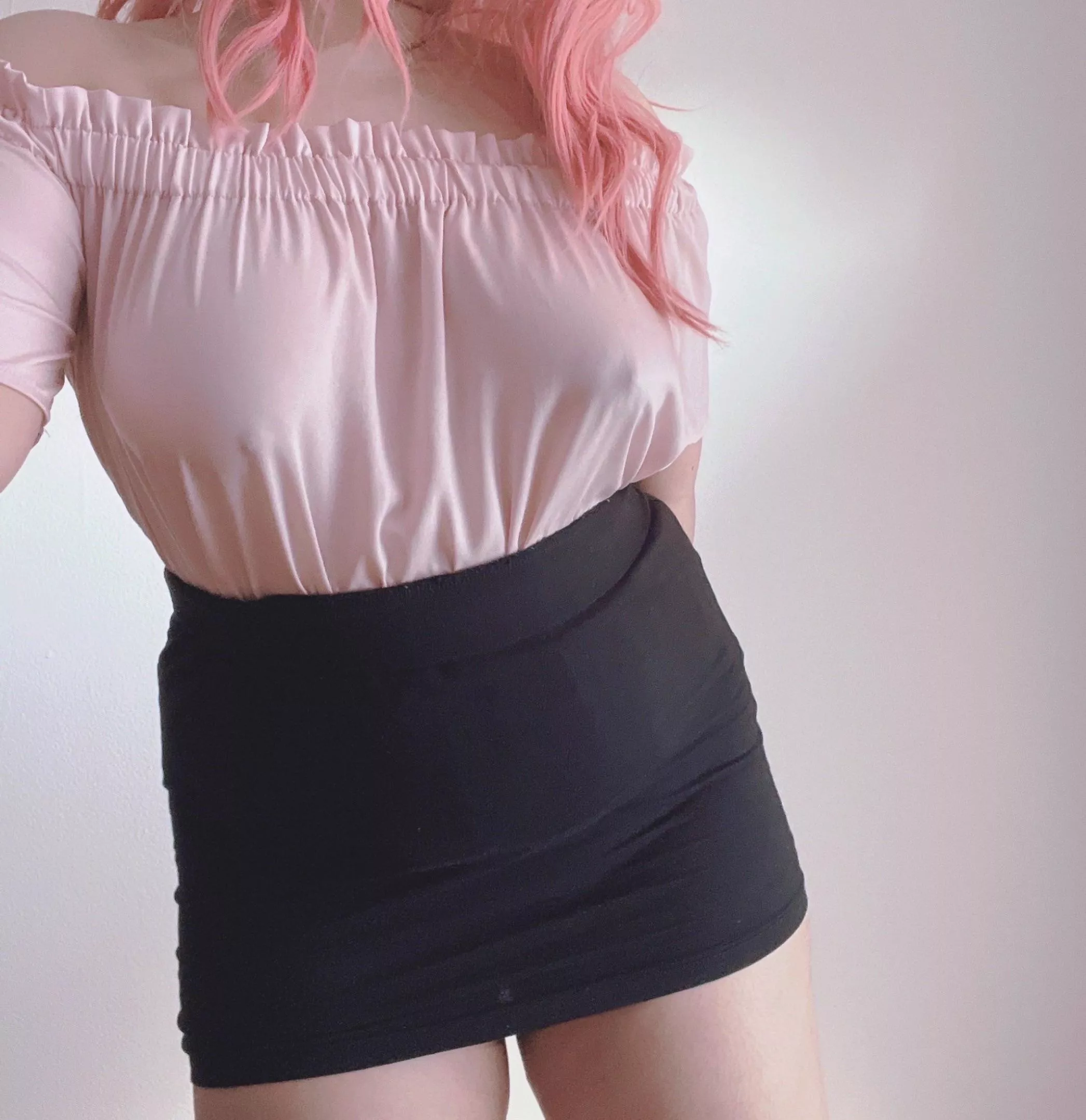 got some stares at the train and post office today 👀👀 posted by pinkhairgemini