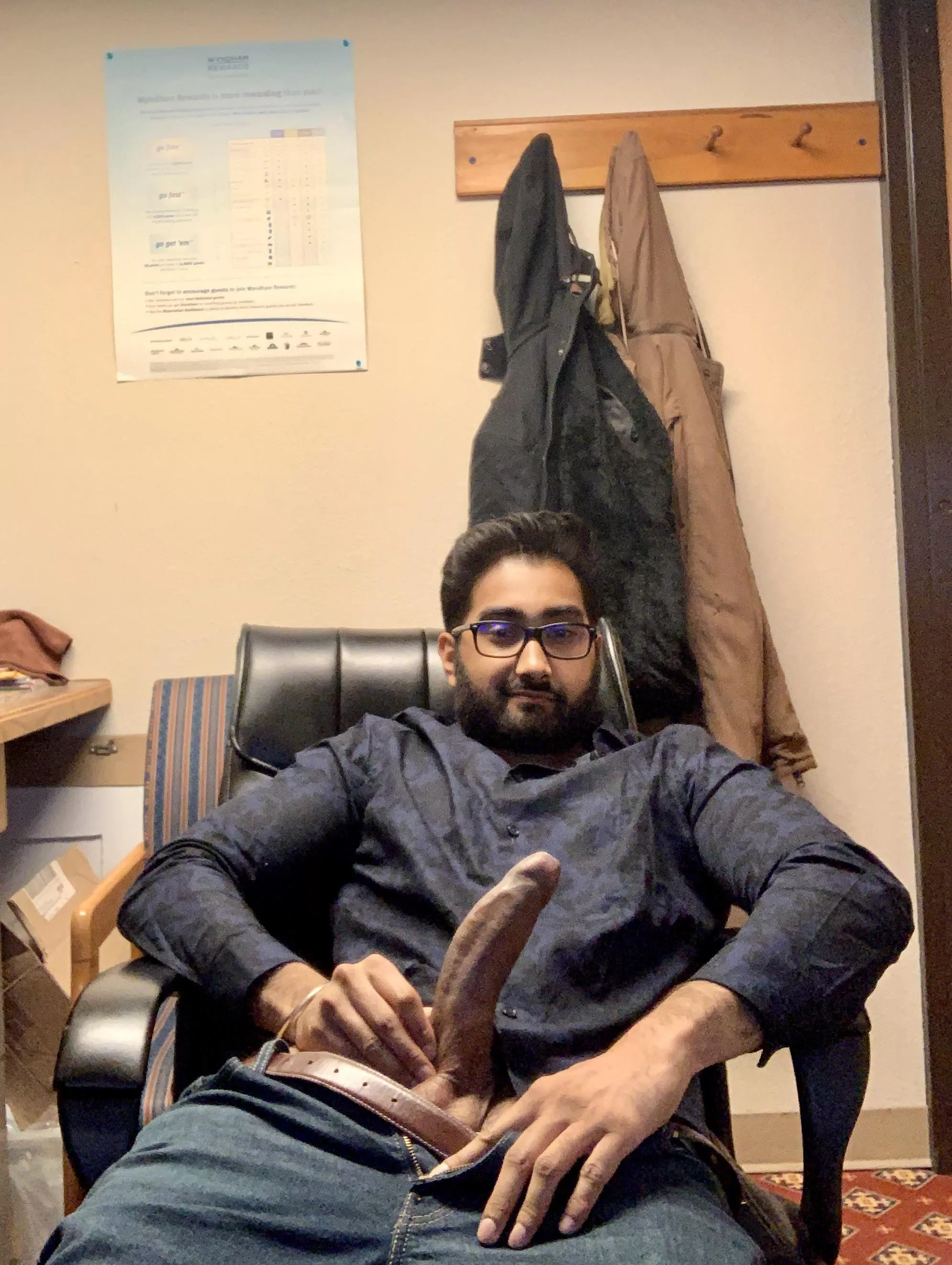 Got the beard and the big boner, you like?😏 posted by Big-Indian-c0ck