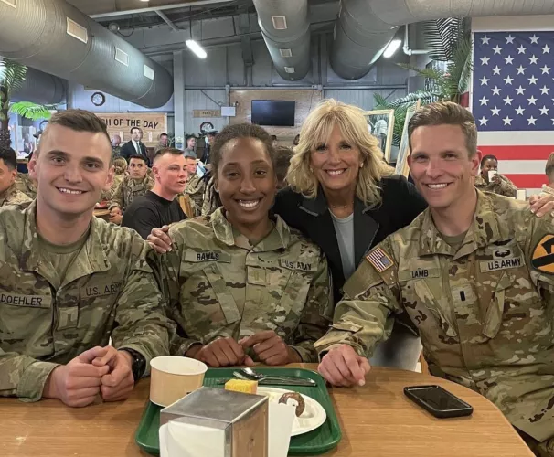 Got to meet the First Lady today! by marinermoonlighting