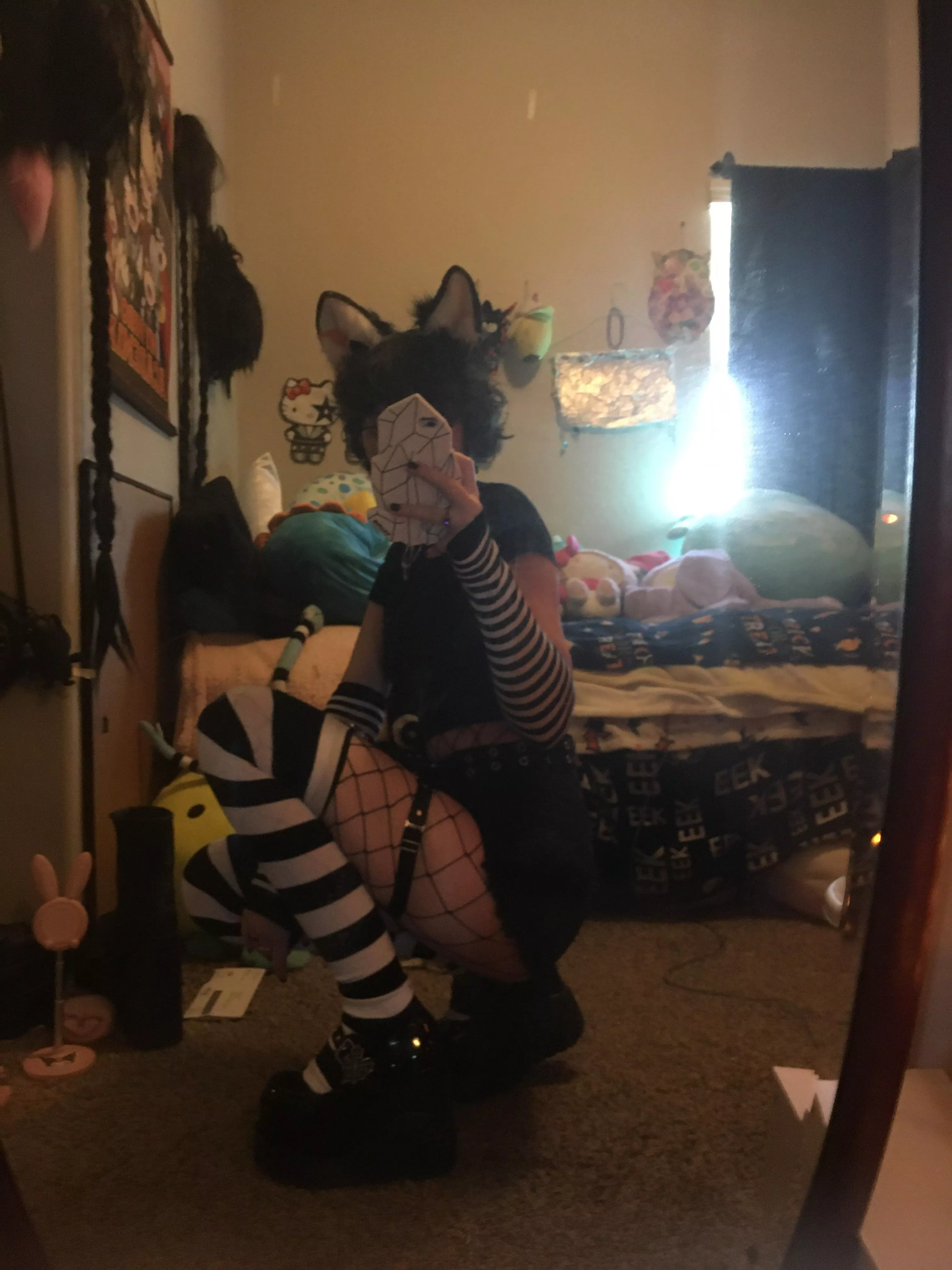 Goth cat femboy, is that title too long? posted by BrokenBunnies