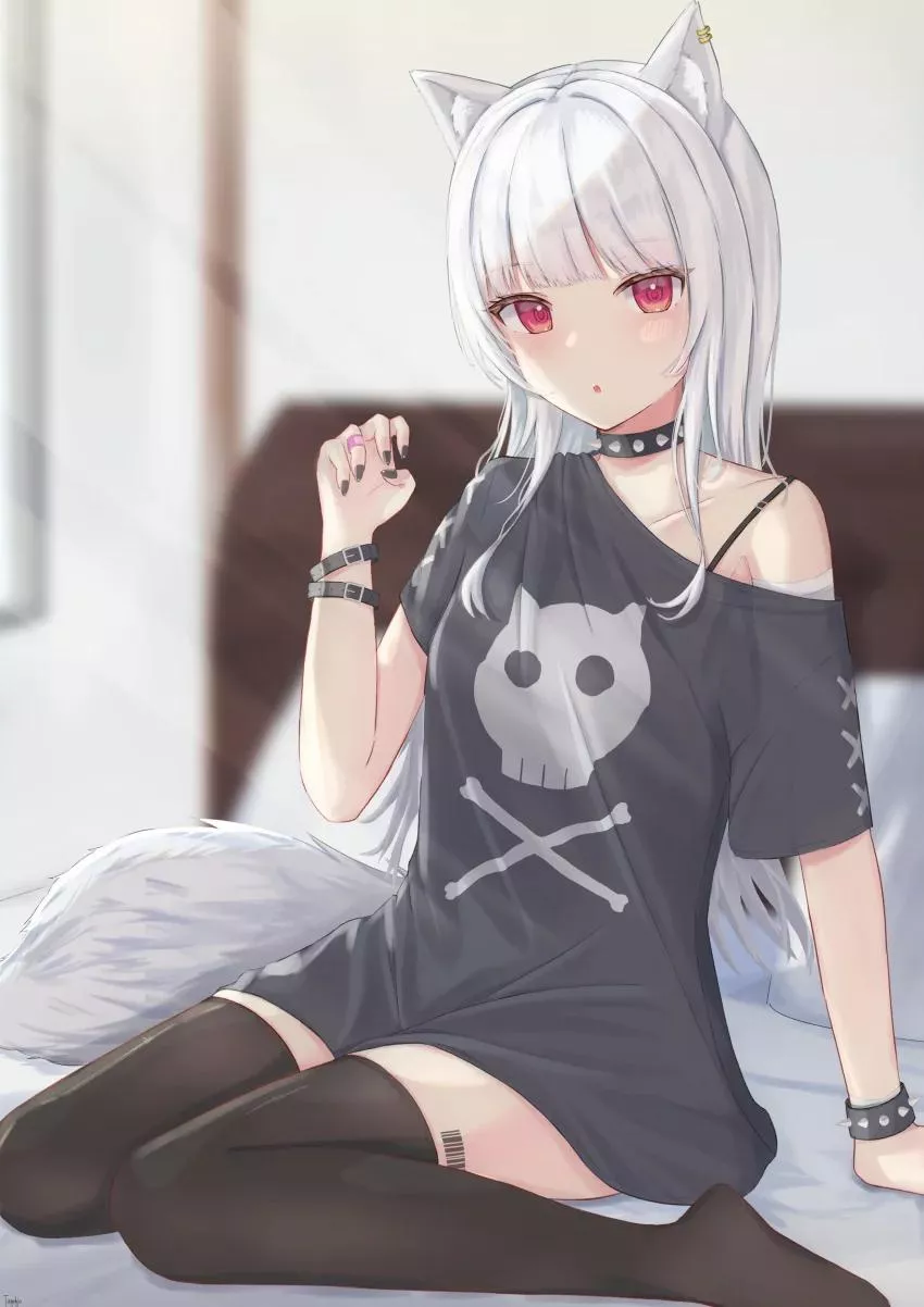 Goth neko posted by Jacrispy_Tenders