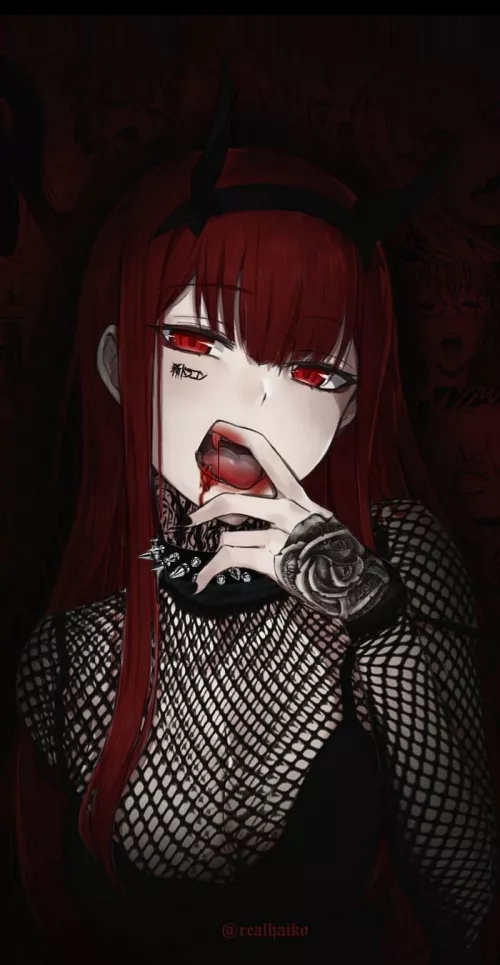 Goth Zero Two by icantthinkofaname587