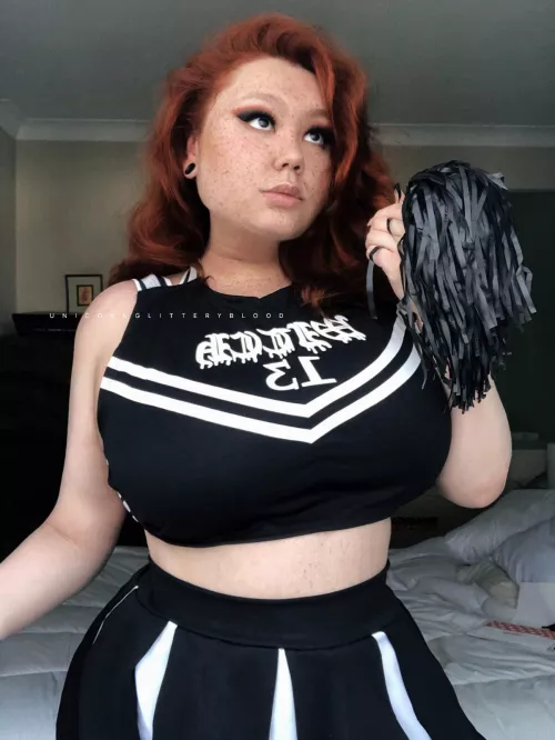 Gothic cheerleader here to make your dick rise! by Unicornglitteryblood