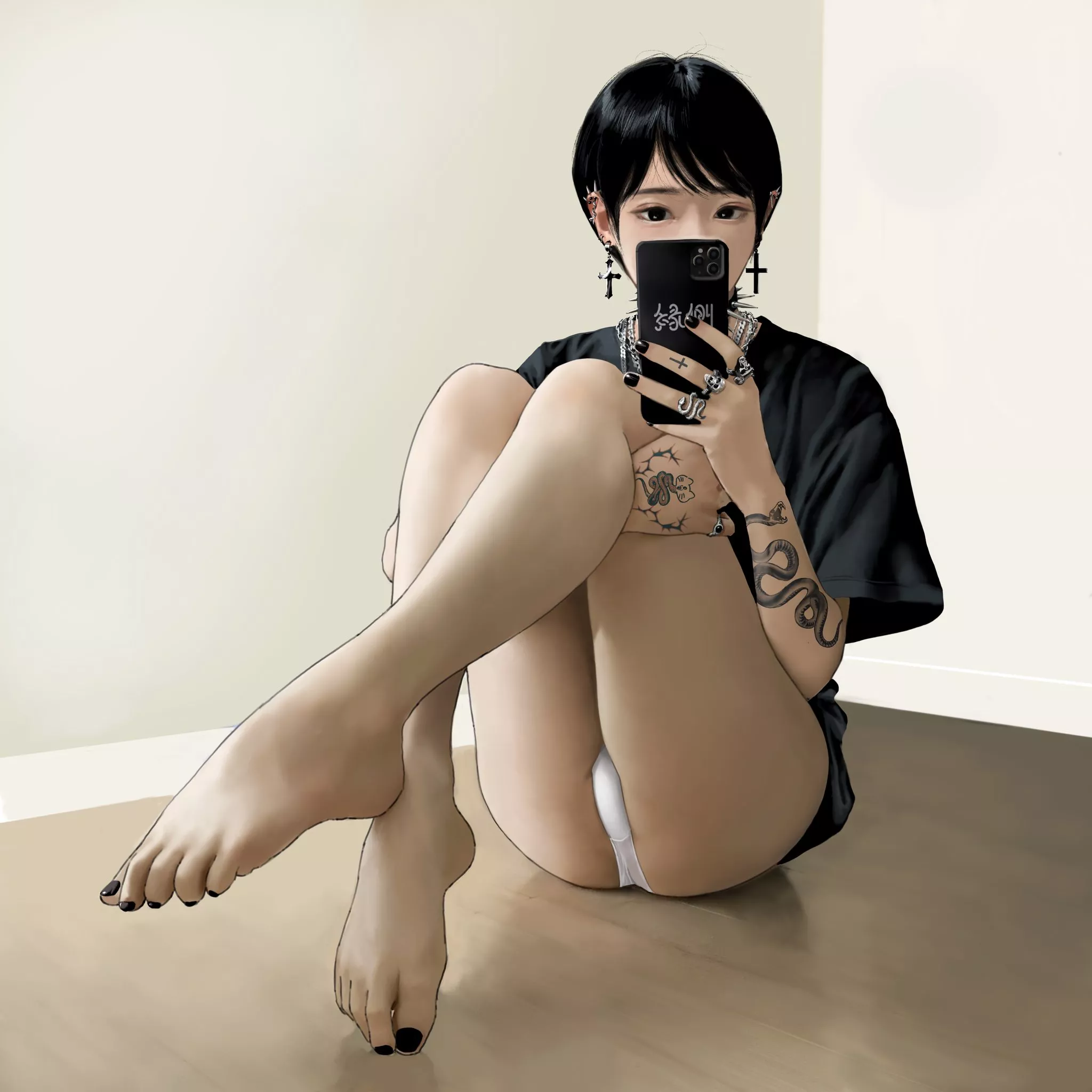 Gothic legs [Original] (flat_fish) posted by Faoovo