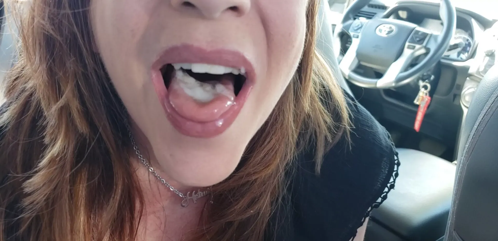 Great day yesterday! Bull 1 of 2. I love swallowing cum! posted by OralVixen71
