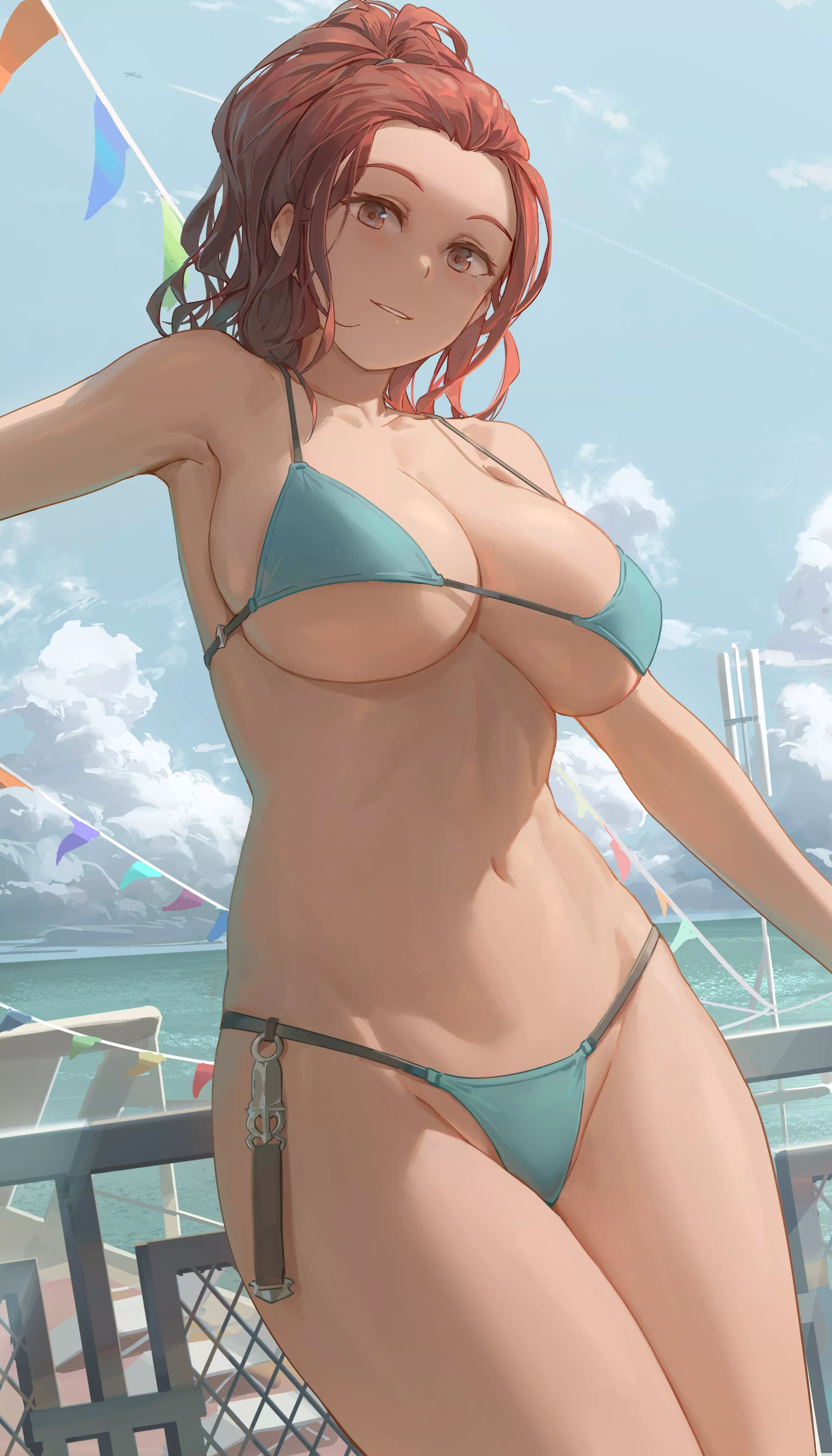 Green bikini [Artist's Original] posted by x54dc5zx8