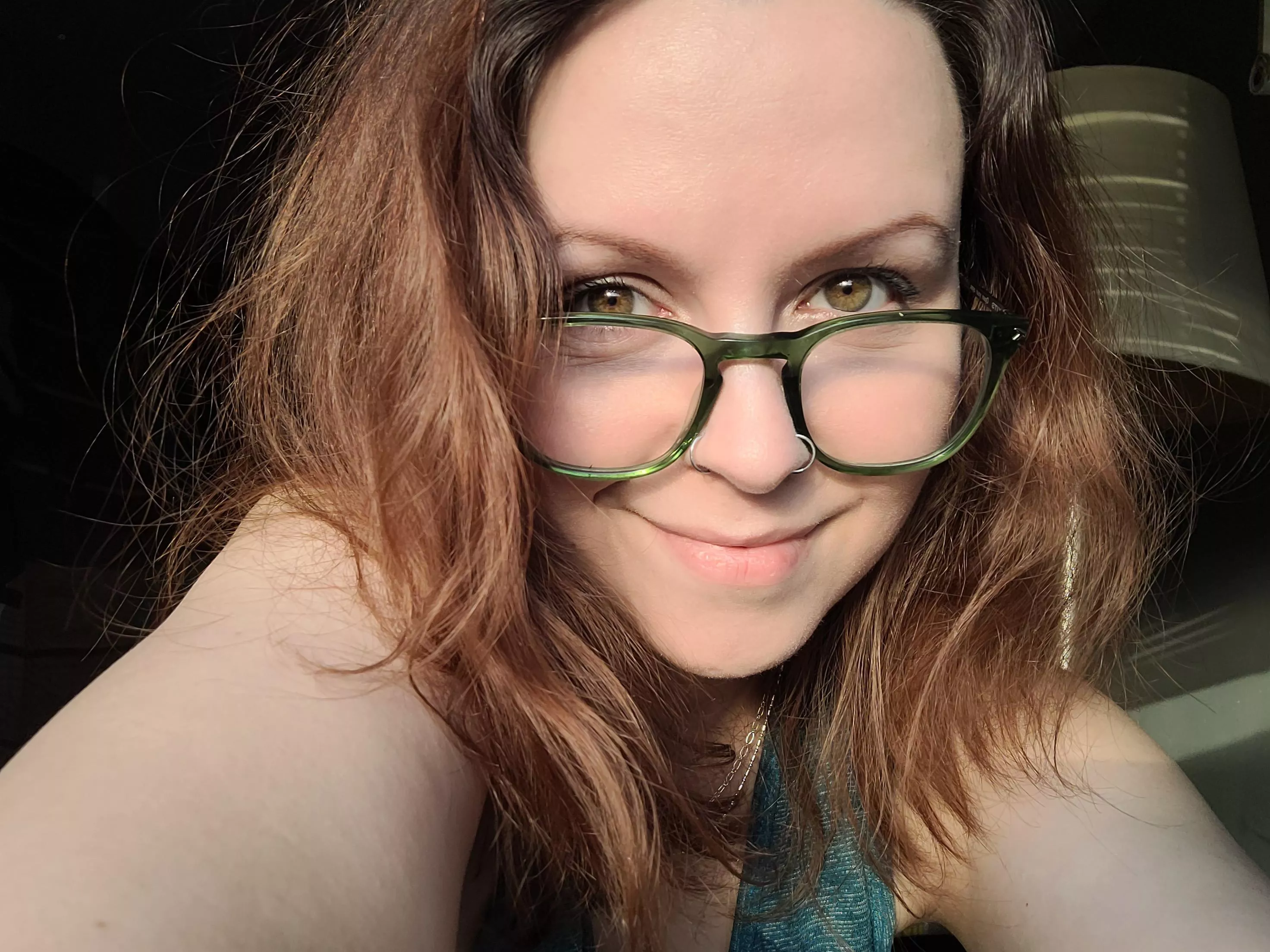 Greens my favourite colour 😊 posted by eviedoesnudes