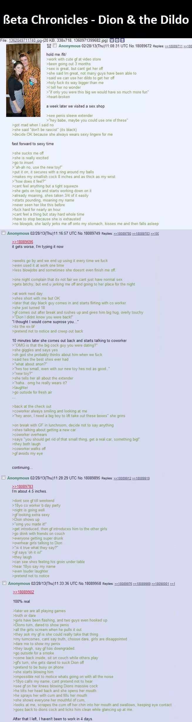 Greentext story that you might like posted by Gaioa