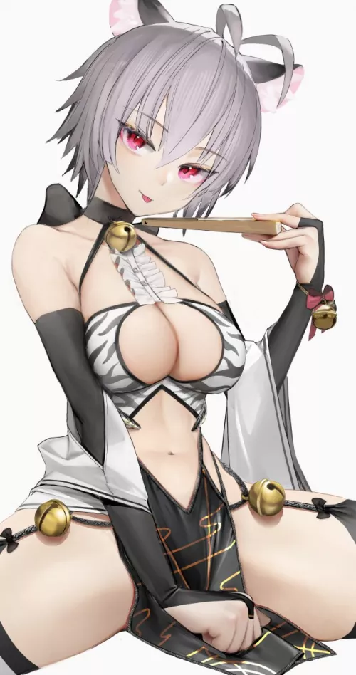 Grey neko by MSB4Revy