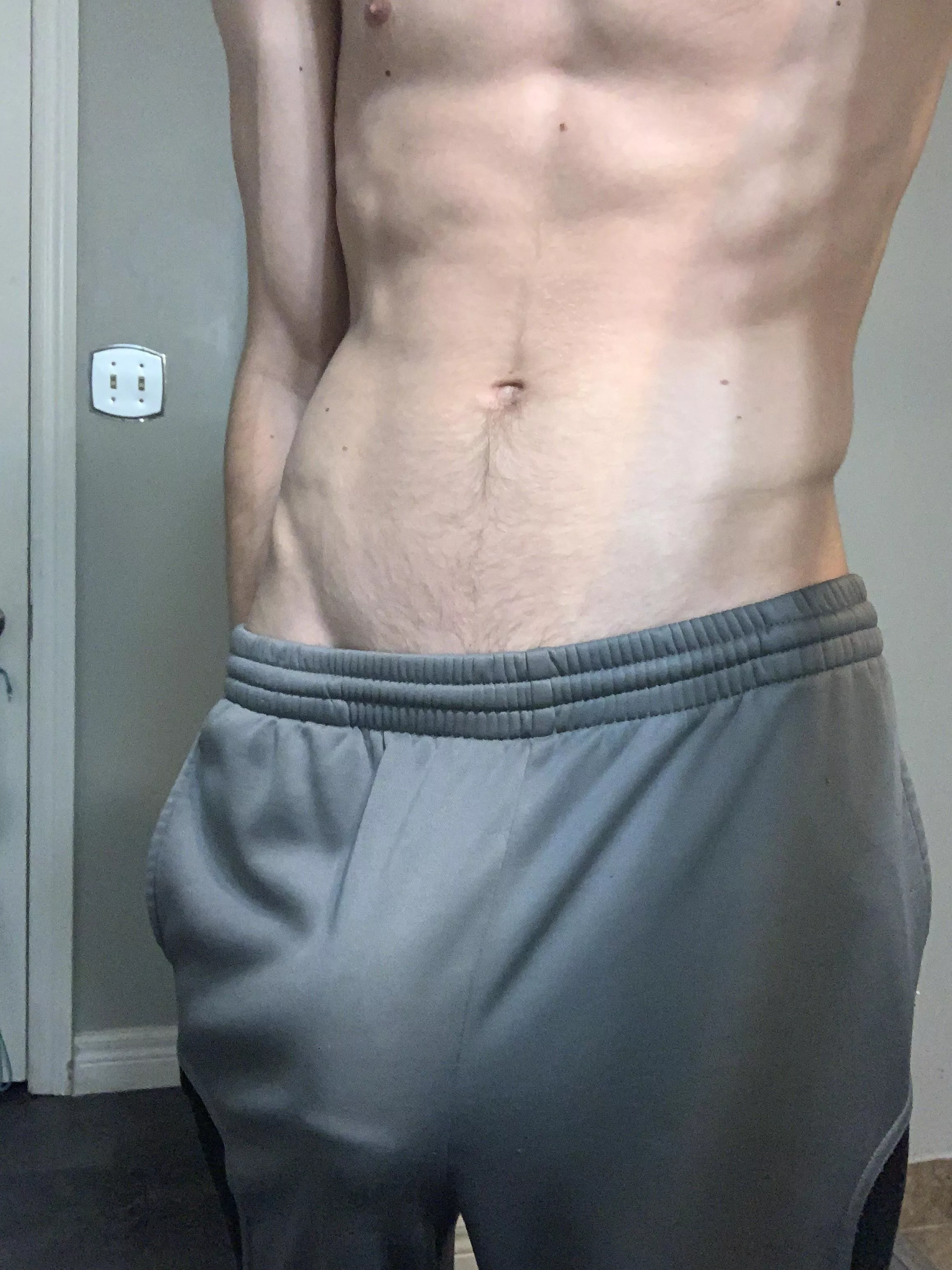 Grey sweatpants posted by ridemeeplease