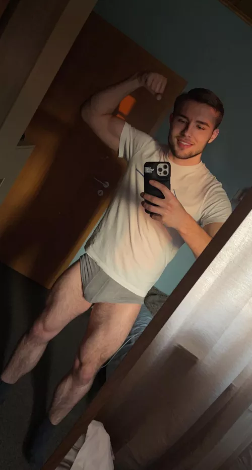 Grey underwear is my favorite one ❤️👅 do you agree? Is it looking good on me? by blondboyjan