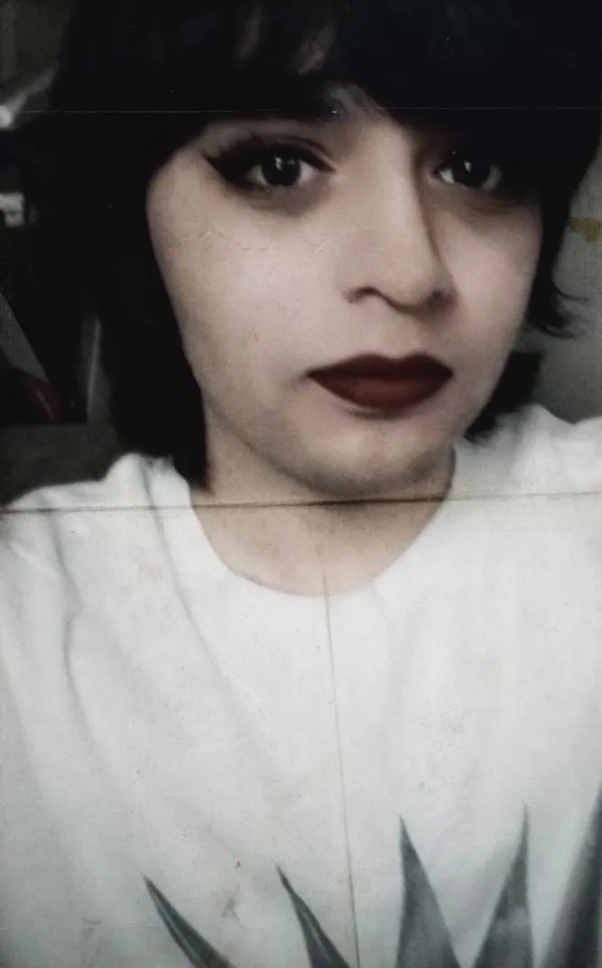 growing a little more comfortable with showing my face now <3 🖤🤍 posted by keanu_weebs