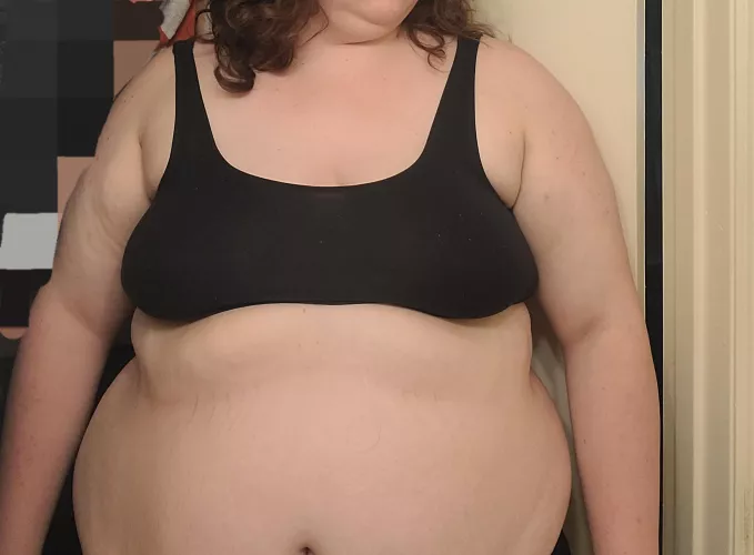 guess how round my belly is? 😏 by PigtailPrudence