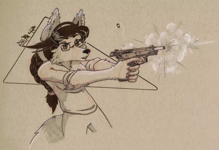 Gun Day Sunday 84! (Art By Me) by Pyre_Vulpine
