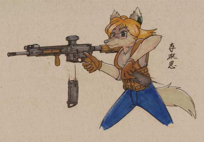 Gun Day Sunday 89! (Art By Me) by Pyre_Vulpine
