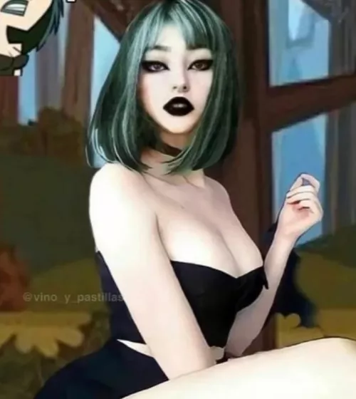 Gwen from Total Drama. Does anyone Know her name? by dondraper65