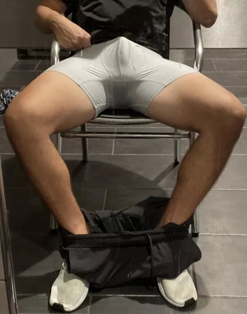 Gym bulge 😈 by collegebriefs_420