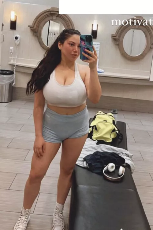 Gym busty by anonymous123456_