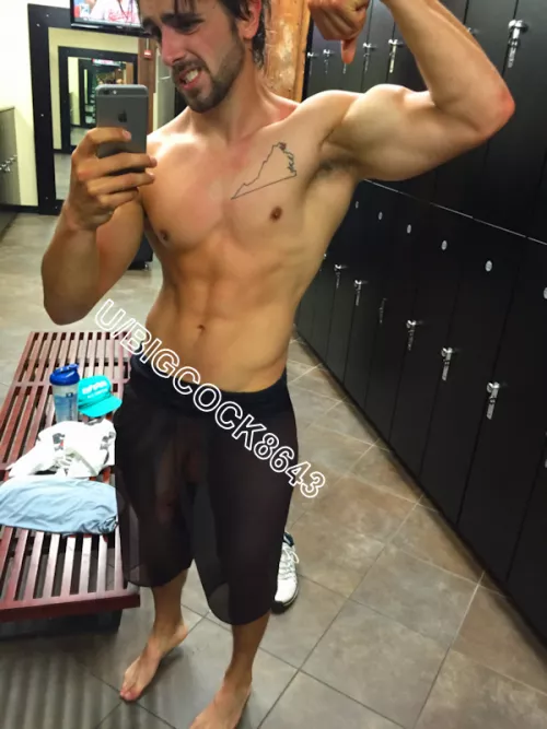 gym owner likes me & told me that my cock could show as plainly as I dared, so long as I actually had shorts on. welp! when he saw these shorts on me a lil while ago he chuckled. tons of stares today. by Bigcock8643