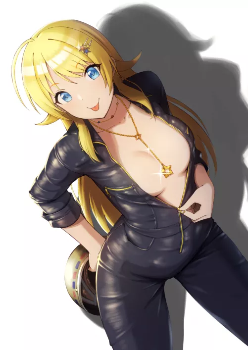 Hachimiya Meguru Unzipping Tease (Amochin) [Idolmaster] by sequence_string