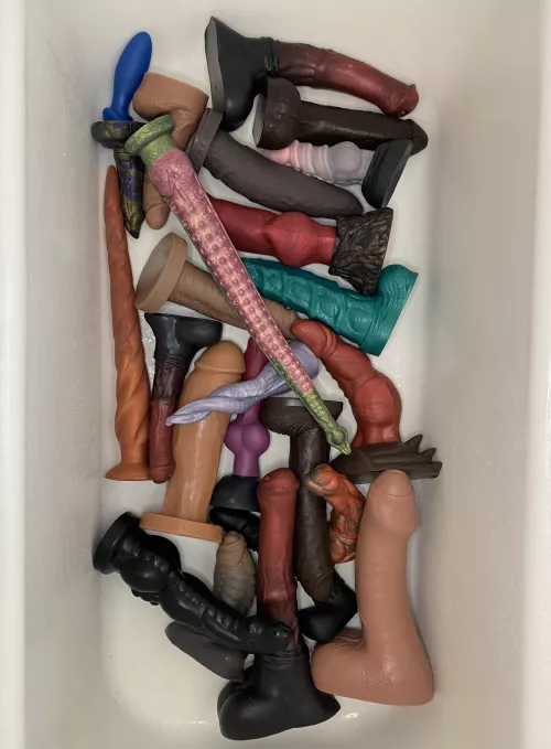 Had a friend over. We used a few toys 😂 by Chub4Kink919