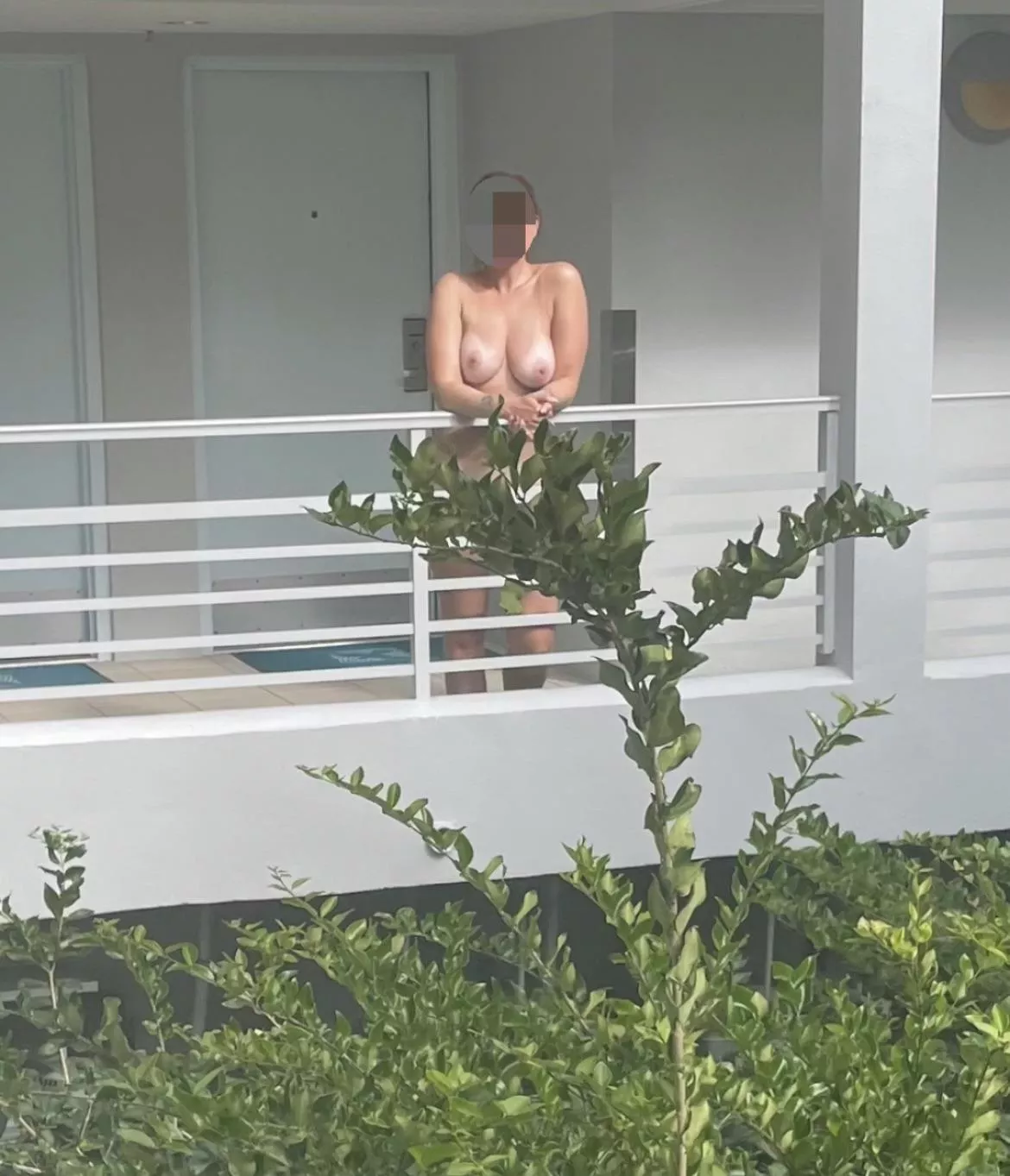 Had fun working on my tan lines over the weekend. would you fuck me if you caught me like this outside of your hotel room? posted by kinkycoupleletloose