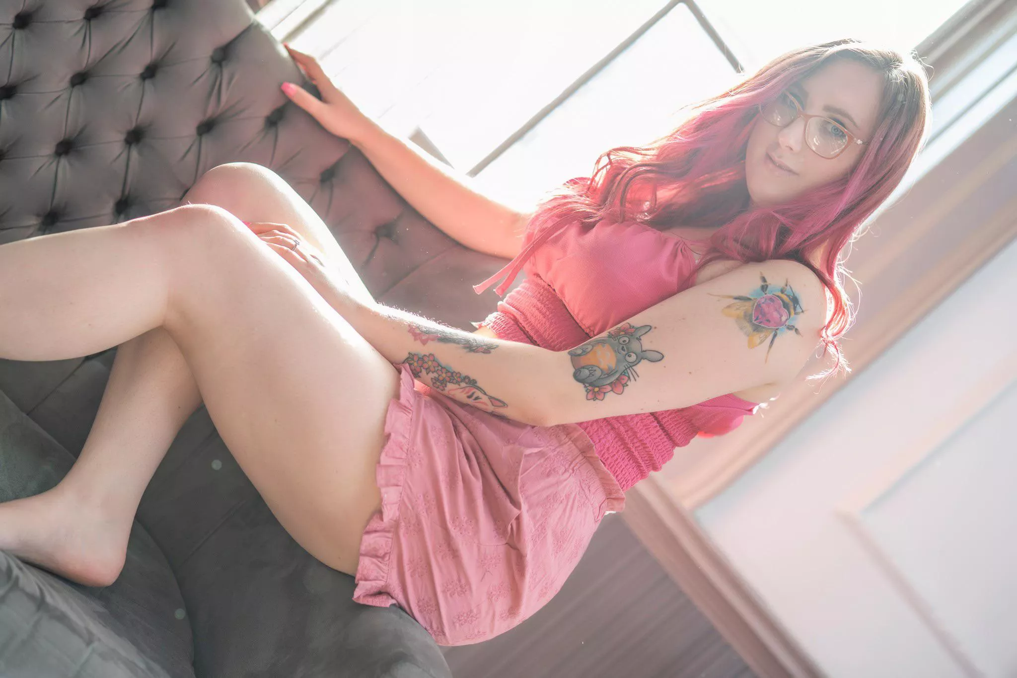 Had my first shoot for SuicideGirls recently! The photographer asked if I was keeping my glasses on- I said YES! They are part of my personality🥰 posted by rcherrypieprincess