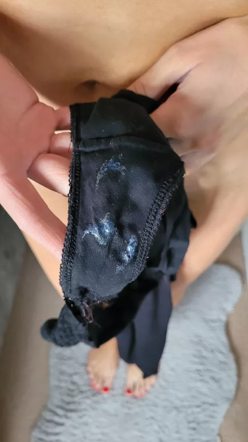 Had these on for literally 5 minutes while horny....had to change them before going out by missscarlettblu