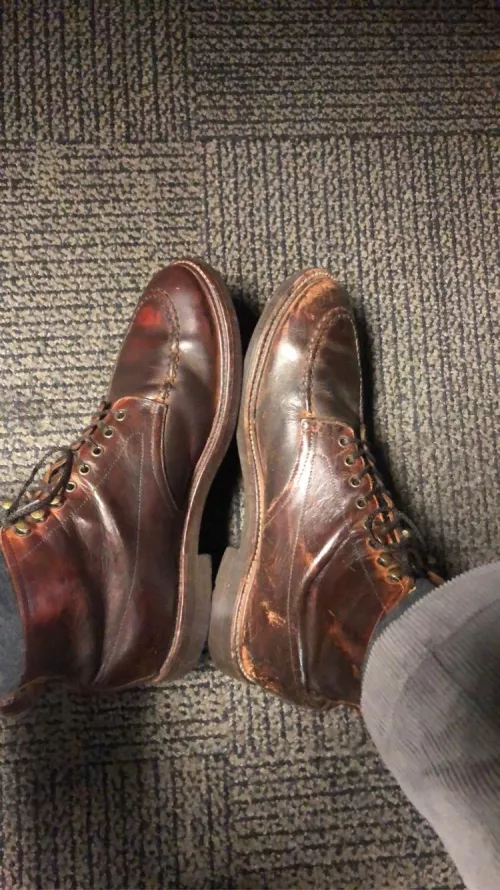 Had time to clean up only one boot by NoFlatworm7654