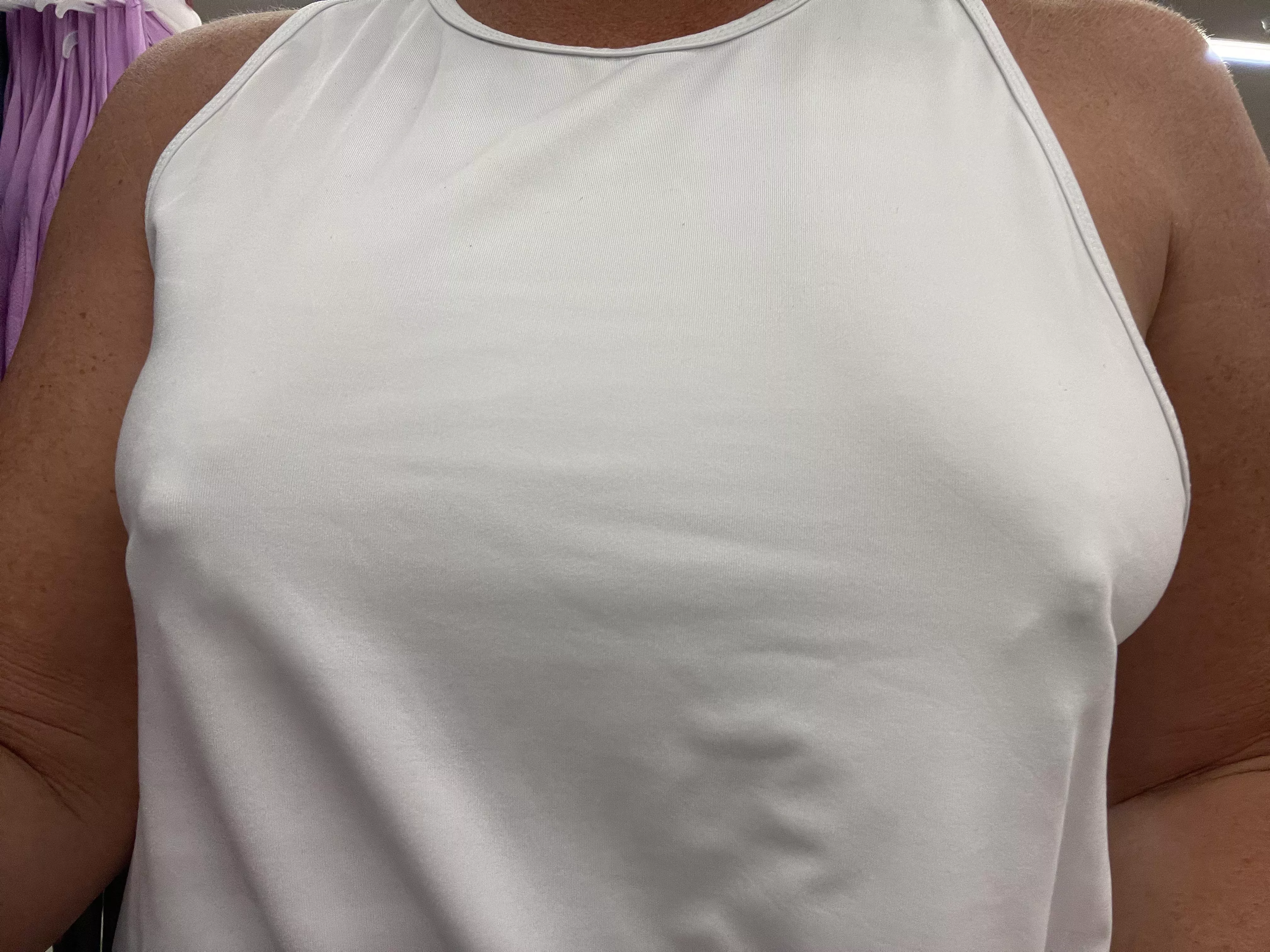 Had to run out. Oops! Forgot a bra! posted by JustCurious1551