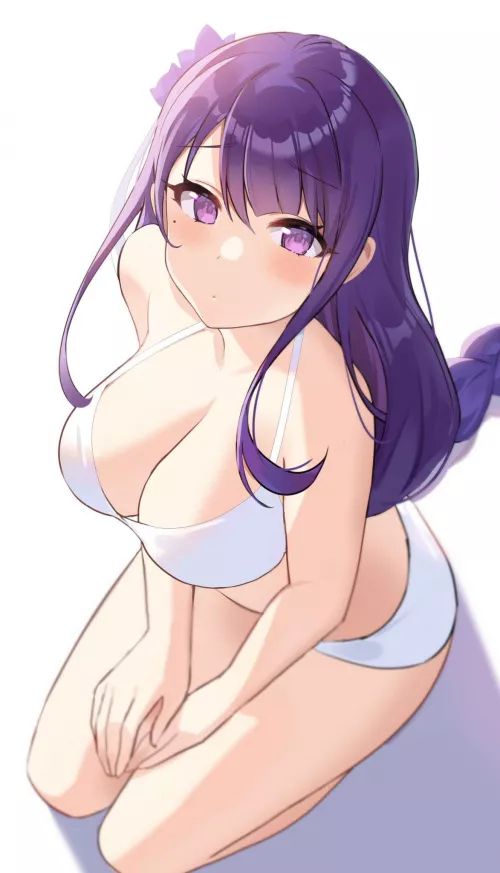 Half-Nude Raiden Shogun by SecretMystogan