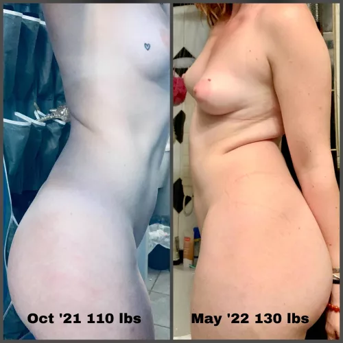 Halfway to my goal weight and in love with my body by swallowpeaches